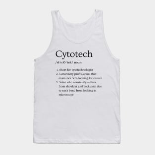 Cytotechn Funny Dictionary Definition Tank Top